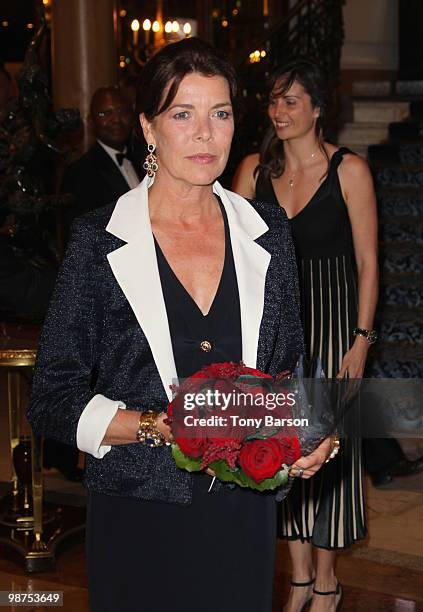 Princess Caroline of Hanover attends the AMADE Association Gala Dinner at Hotel de Paris on April 29, 2010 in Monaco, Monaco.