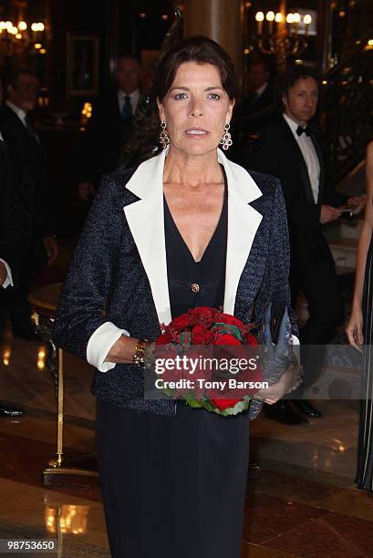 Princess Caroline of Hanover attends the AMADE Association Gala Dinner at Hotel de Paris on April 29, 2010 in Monaco, Monaco.