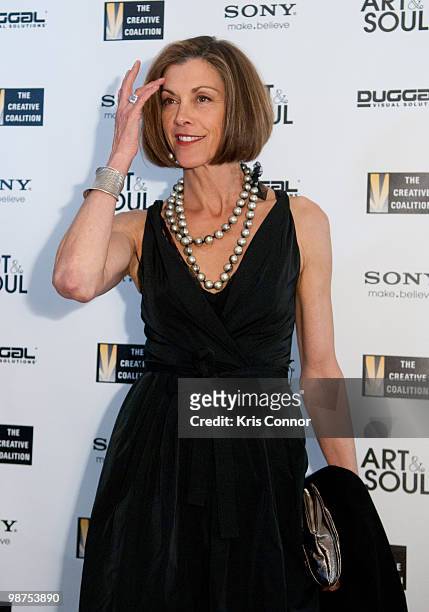 Wendie Malick arrives at the Art & Soul: A Celebration of the American Spirit gala at The Library of Congress on April 29, 2010 in Washington, DC.