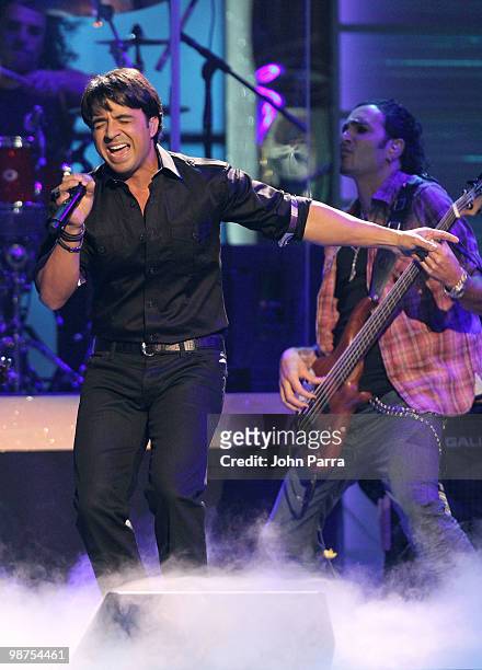 Singer Luis Fonsi performs onstage at the 2010 Billboard Latin Music Awards at Coliseo de Puerto Rico José Miguel Agrelot on April 29, 2010 in San...