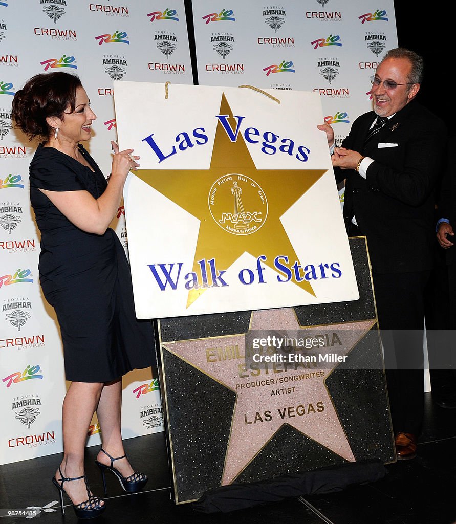 Emilio And Gloria Estefan Honored By The Las Vegas Walk Of Stars