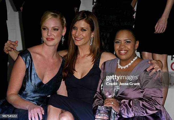 Katherine Heigl, Kate Walsh and Chandra Wilson, winners of Favorite TV Drama for "Grey's Anatomy"