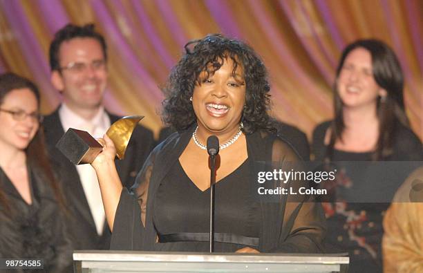 Shonda Rhimes, winner of Outstanding New Series for "Grey's Anatomy"