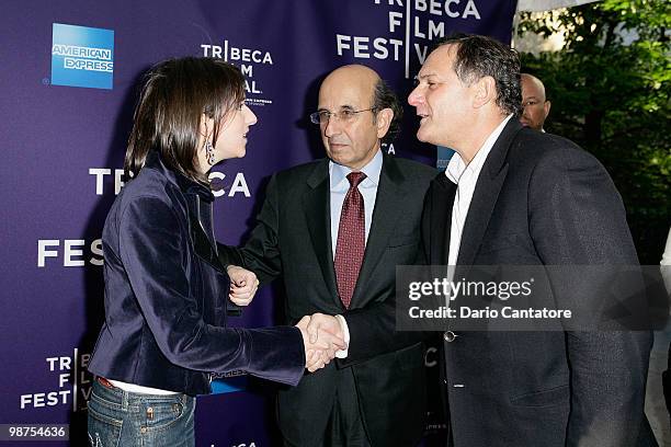Director Madeleine Sackler, Chancellor of the New York City Department of Education Joel Klein and Tribeca Film Festival co-founder Craig Hatkoff...