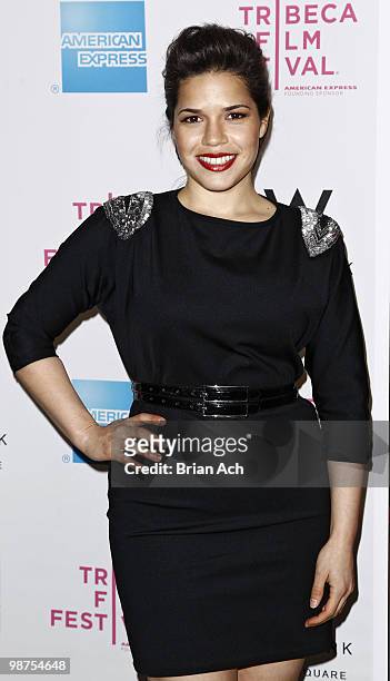 Actress America Ferrera attends Awards Night during the 9th Annual Tribeca Film Festival at the W New York - Union Square on April 29, 2010 in New...