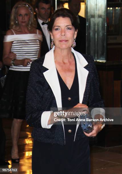 Princess Caroline of Hanover attends the AMADE Association Gala Dinner at Hotel de Paris on April 29, 2010 in Monaco, Monaco.