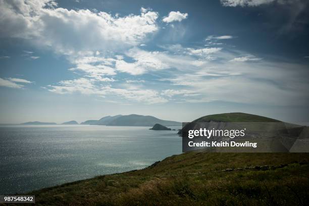 slea head ona clear spring day,kerry, ireland - slea head stock pictures, royalty-free photos & images