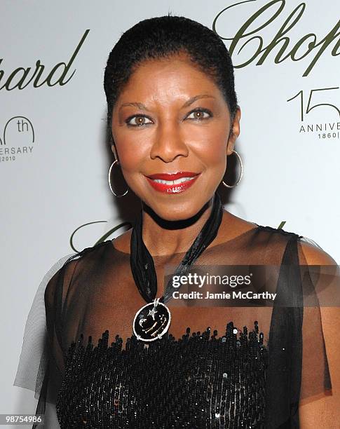 Natalie Cole attends the star studded gala celebrating Chopard's 150 years of excellence at The Frick Collection on April 29, 2010 in New York City.