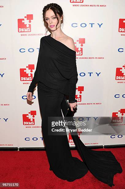 Model Coco Rocha attends DKMS' 4th Annual Gala: Linked Against Leukemia at Cipriani 42nd Street on April 29, 2010 in New York City.