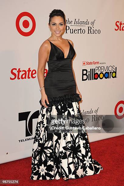 Singer Ana Isabelle attends the 2010 Billboard Latin Music Awards at Coliseo de Puerto Rico José Miguel Agrelot on April 29, 2010 in San Juan, Puerto...