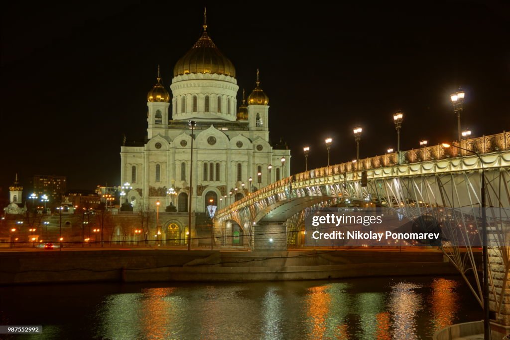 Cathedral of Christ the Saviour at the night