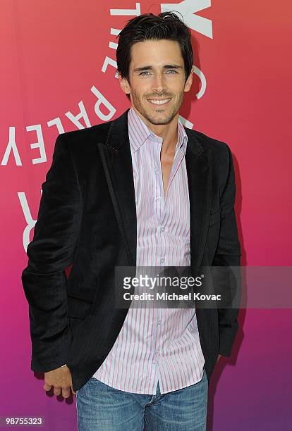 Actor Brandon Beemer attends the book launch party for "Days Of Our Lives" Executive Producer Ken Corday at The Paley Center for Media on April 29,...