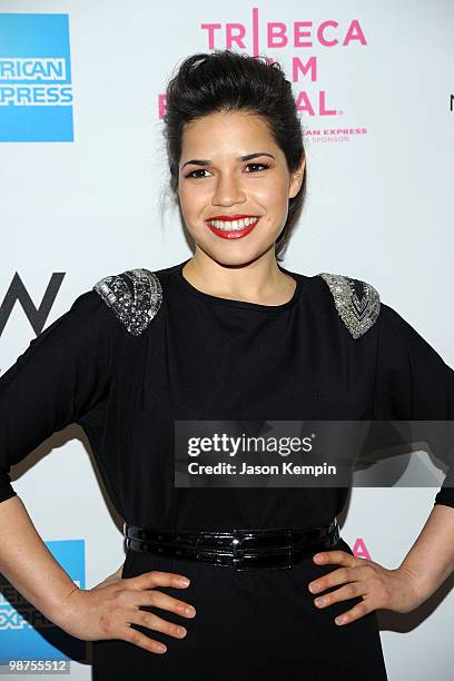 Actress America Ferrera attends the Awards Night Show & Party during the 2010 Tribeca Film Festival at the W New York - Union Square on April 29,...