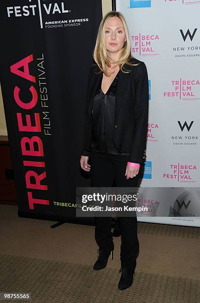 Actress Hope Davis attends the Awards Night Show & Party during the 2010 Tribeca Film Festival at the W New York - Union Square on April 29, 2010 in...