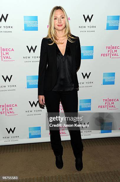 Actress Hope Davis attends the Awards Night Show & Party during the 2010 Tribeca Film Festival at the W New York - Union Square on April 29, 2010 in...