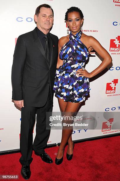 Of Coty Inc. Bernd Beetz and singer Solange Knowles attends DKMS' 4th Annual Gala: Linked Against Leukemia at Cipriani 42nd Street on April 29, 2010...