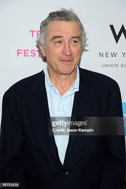 Tribeca Film Festival co-founder, Robert De Niro attends the Awards Night Show & Party during the 2010 Tribeca Film Festival at the W New York -...