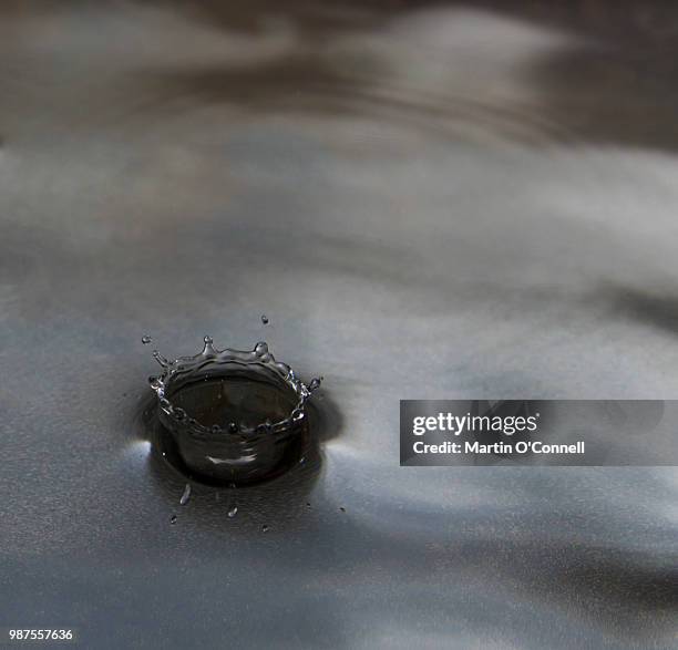 single droplet - splash crown stock pictures, royalty-free photos & images