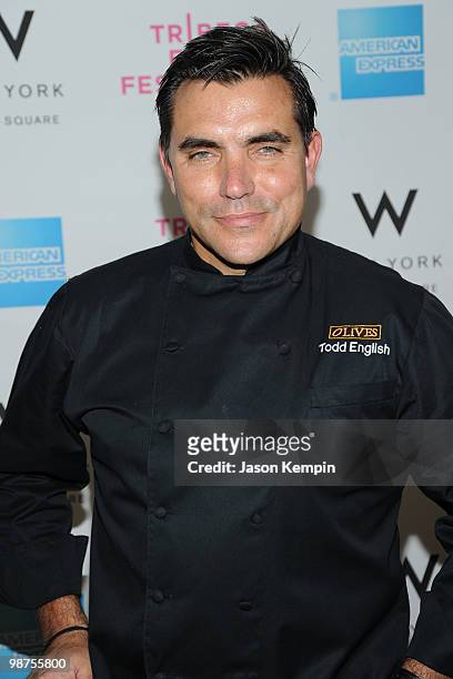 Restaurateur Todd English attends the Awards Night Show & Party during the 2010 Tribeca Film Festival at the W New York - Union Square on April 29,...