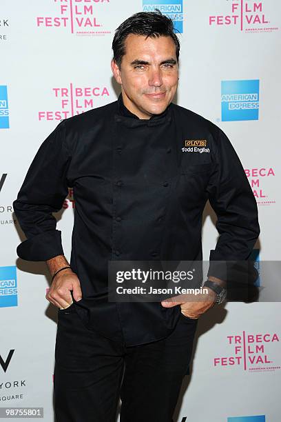 Restaurateur Todd English attends the Awards Night Show & Party during the 2010 Tribeca Film Festival at the W New York - Union Square on April 29,...