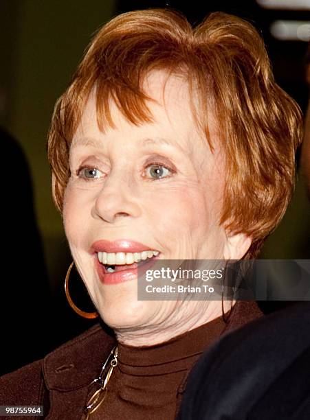 Carol Burnett arrives at the book signing of her new book "This Time Together" at Borders Books & Music on April 29, 2010 in Westwood, California.