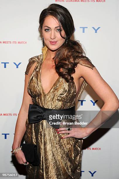Personality Roxy Olin attends DKMS' 4th Annual Gala: Linked Against Leukemia at Cipriani 42nd Street on April 29, 2010 in New York City.