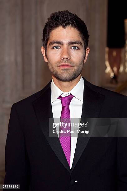 Adrian Grenier poses for a photo at the Creative Coalition's Salute to Arts and Entertainment with Martini & Rossi at The Library of Congress on...