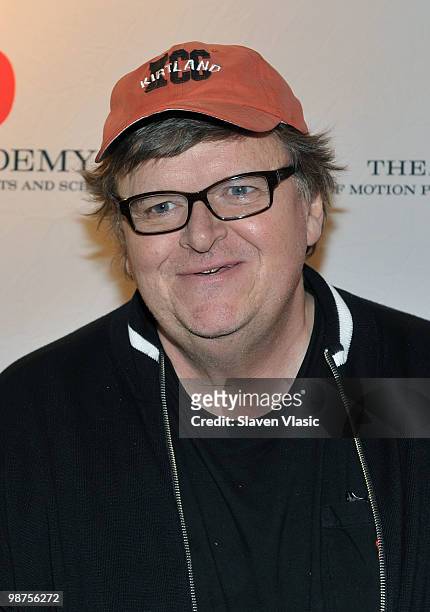 Academy Award-winning documentarian Michael Moore attends the 37th Annual Student Academy Awards at HBO Theater on April 29, 2010 in New York City.