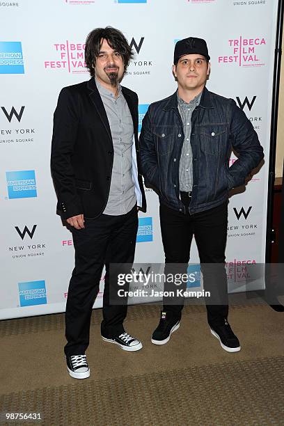 Director Travis Senger and actor Scandar Copti attend the Awards Night Show & Party during the 2010 Tribeca Film Festival at the W New York - Union...