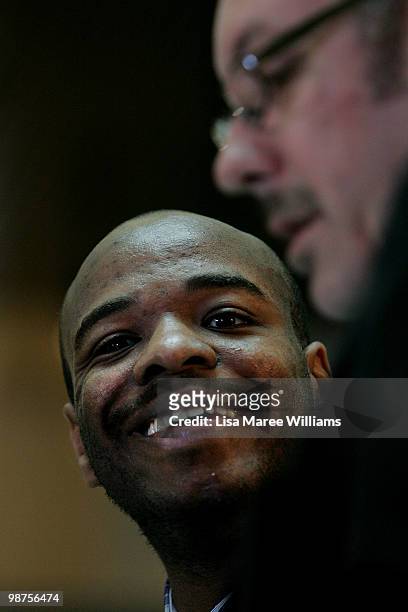 British artist Stephen Wiltshire attends a press conference at Customs House on April 30, 2010 in Sydney, Australia. Diagnosed with autism at the age...