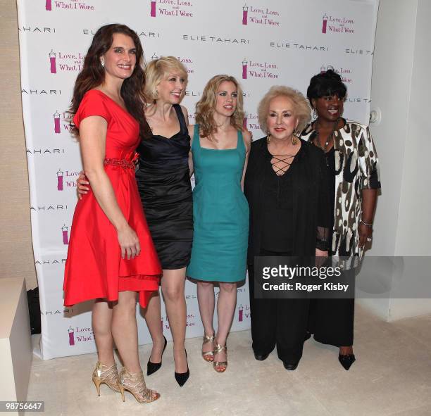 Actress Brooke Shields, actress Julie Halston, actress Anna Chlumsky, actress Doris Roberts, and actress LaTanya Richardson Jackson attend the new...