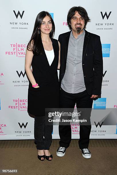 Directors Sara Zandieh and Scandar Copti attend the Awards Night Show & Party during the 2010 Tribeca Film Festival at the W New York - Union Square...
