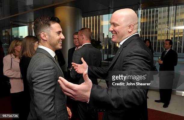 Actor Milo Ventimiglia and IAVA Founder & Executive Director Paul Rieckhoff attend IAVA's Second Annual Heroes Celebration held at CAA on April 29,...