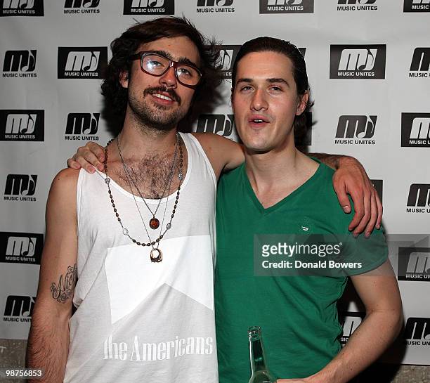 Charlie and Charlie Siem attend Music Unites Classical Musical Showcase Series at SPiN New York on April 29, 2010 in New York City.