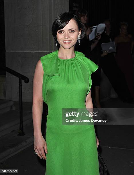 Christina Ricci attends gala celebrating Chopard's 150 years of excellence at The Frick Collection on April 29, 2010 in New York City.