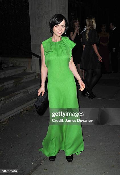 Christina Ricci attends gala celebrating Chopard's 150 years of excellence at The Frick Collection on April 29, 2010 in New York City.