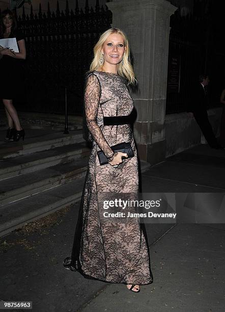Gwyneth Paltrow attends gala celebrating Chopard's 150 years of excellence at The Frick Collection on April 29, 2010 in New York City.