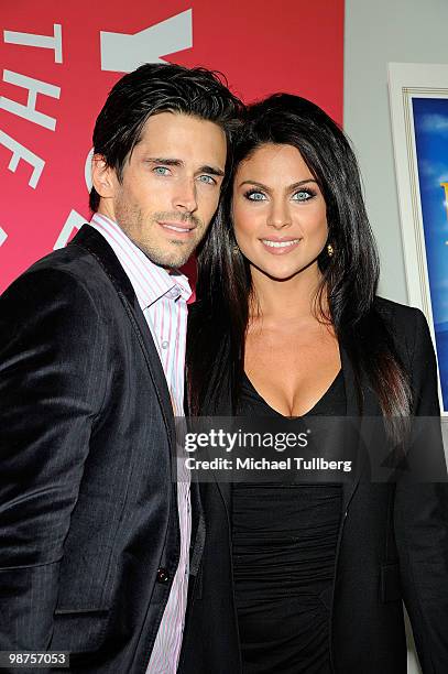 Actors Brandon Beemer and Nadia Bjorlin arrive at the launch party for Executive Producer Ken Corday's new book "The Days Of Our Lives: The Untold...