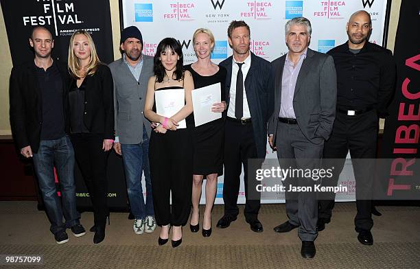 Director John Hamburg Actress Hope Davis, Director Gary Winick, Actress Sibel Kekilli, Director Feo Aladag, Actor Aaron Eckhart, and Director Gary...