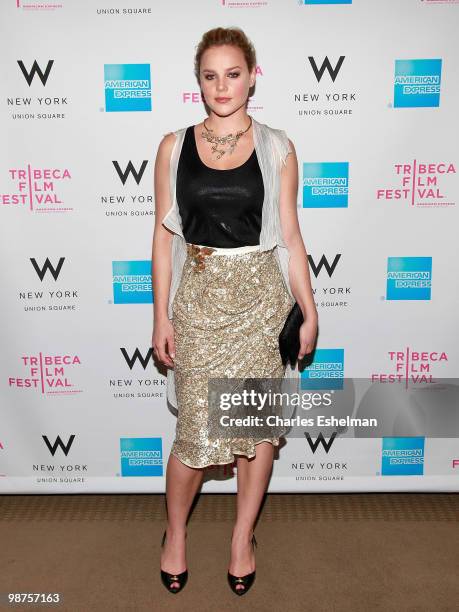 Actress Abbie Cornish attends Awards Night during the 9th Annual Tribeca Film Festival at the W New York - Union Square on April 29, 2010 in New York...