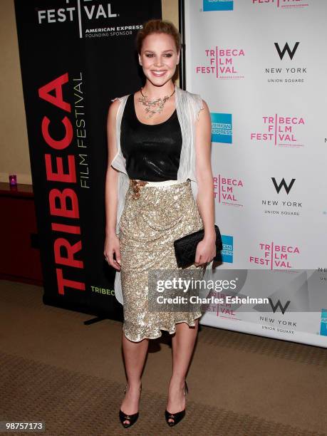 Actress Abbie Cornish attends Awards Night during the 9th Annual Tribeca Film Festival at the W New York - Union Square on April 29, 2010 in New York...