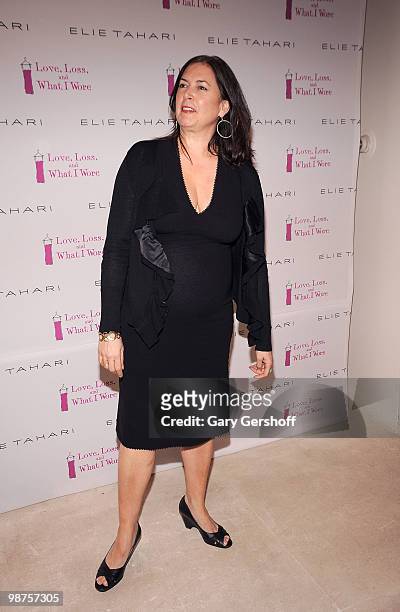 Director Karen Carpenter attends the new cast member welcoming party for "Love, Loss, and What I Wore" at Elie Tahari Boutique Soho on April 29, 2010...