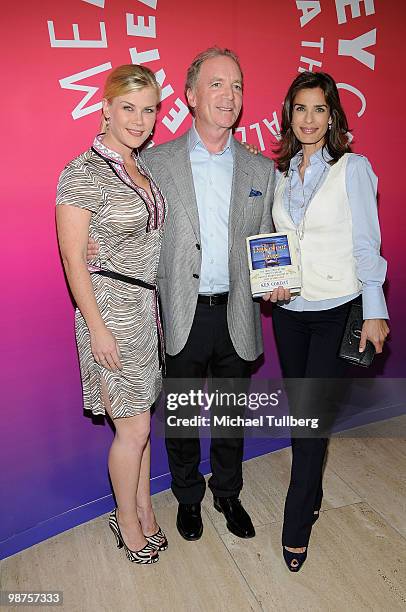 Executive Producer Ken Corday and actresses Alison Sweeney and Kristian Alfonso arrive at the launch party for Corday's new book "The Days Of Our...