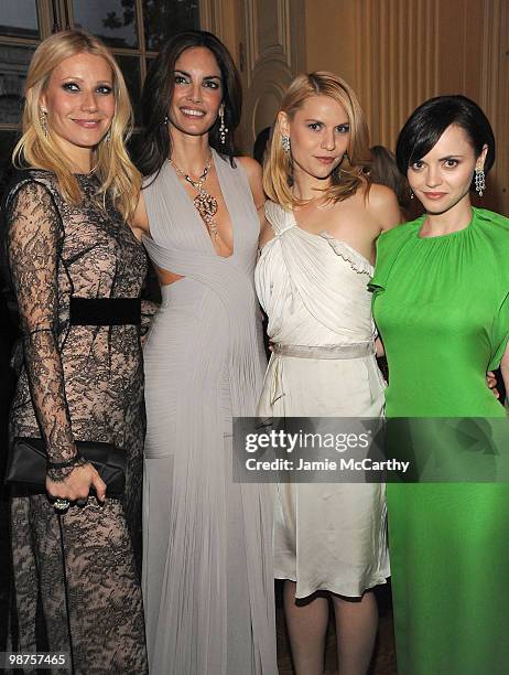 Gwyneth Paltrow, Eugenia Silva, Claire Danes and Christina Ricci attend the star studded gala celebrating Chopard's 150 years of excellence at The...