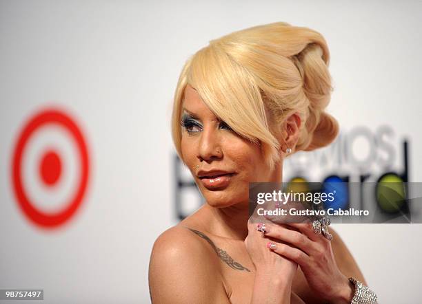 Singer Ivy Queen attends the 2010 Billboard Latin Music Awards at Coliseo de Puerto Rico José Miguel Agrelot on April 29, 2010 in San Juan, Puerto...