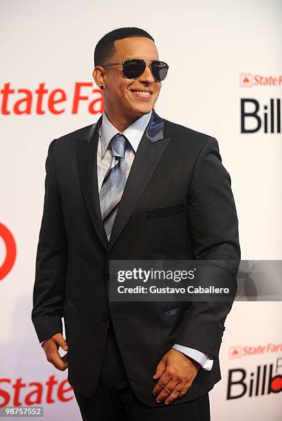 Rapper Daddy Yankee attends the 2010 Billboard Latin Music Awards at Coliseo de Puerto Rico José Miguel Agrelot on April 29, 2010 in San Juan, Puerto...