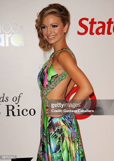 Singer Sophia Del Carmen attends the 2010 Billboard Latin Music Awards at Coliseo de Puerto Rico José Miguel Agrelot on April 29, 2010 in San Juan,...