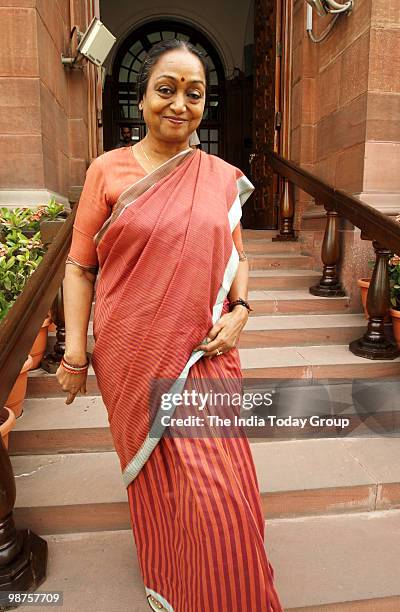 Lok Sabha Speaker Meira Kumar after a Parliament session on Thursday, April 29, 2010.