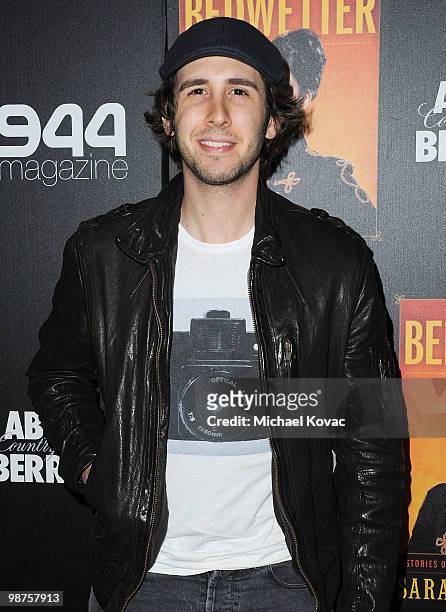 Singer/songwriter Josh Groban arrives at the Sarah Silverman book launch party for "The Bedwetter" at Trousdale on April 29, 2010 in West Hollywood,...