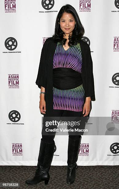 Actress Lynn Chen arrives at the 26th Annual LA Asian Pacific Film Festival Opening Night Gala on April 29, 2010 in West Hollywood, California.